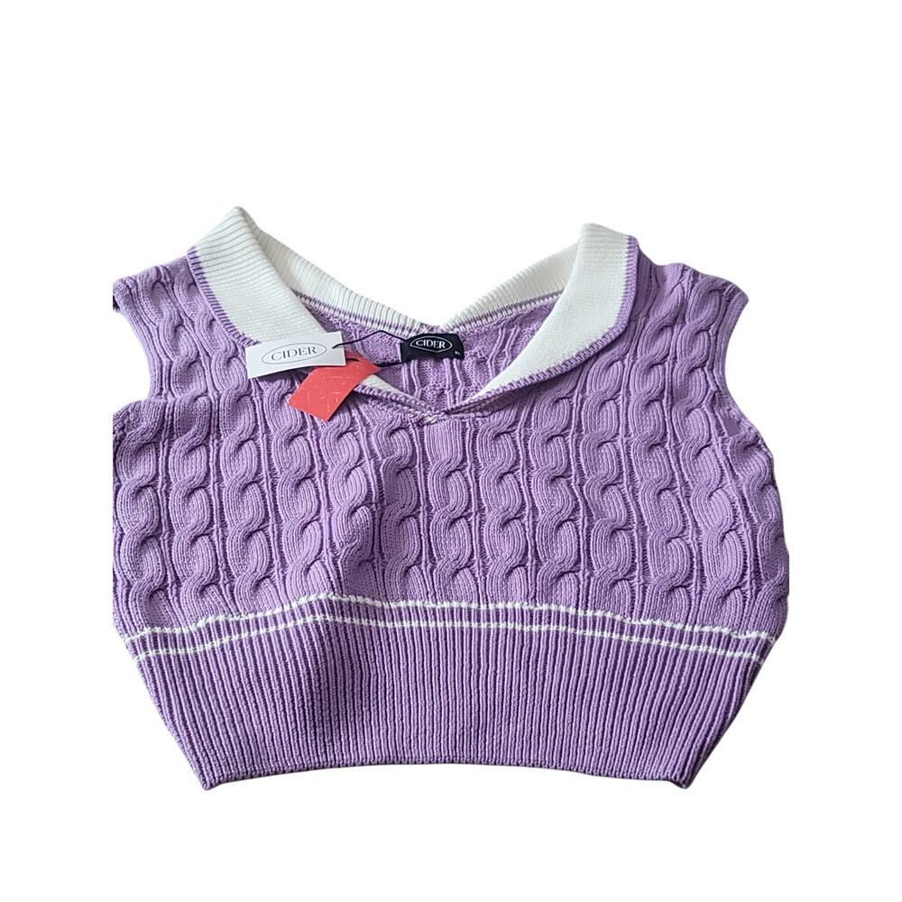 Cider Brand Ribbed Knit Top/Sweater NWT